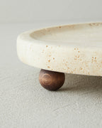 Travertine Cake Stand 25 cm Natural (view 3)