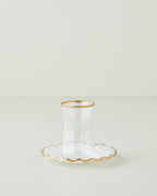 Glass 8 Pieces 4 Servings Tea Set 170 ml Gold (view 2)