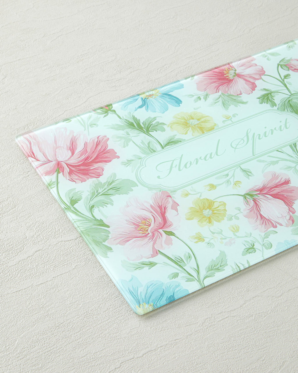 Glass Cutting Board 25x35 cm Pink - Blue (view 3)