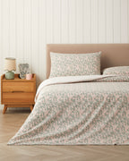 Easy Iron Single Size Duvet Cover Set 160x220 cm Pink - Green