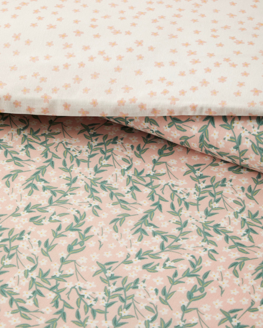 Easy Iron Single Size Duvet Cover Set 160x220 cm Pink - Green (view 2)