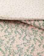 Easy Iron Single Size Duvet Cover Set 160x220 cm Pink - Green (view 2)