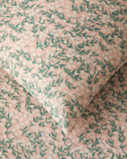 Easy Iron Single Size Duvet Cover Set 160x220 cm Pink - Green (view 3)