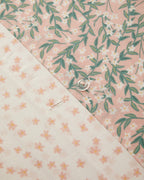 Easy Iron Single Size Duvet Cover Set 160x220 cm Pink - Green (view 6)