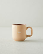 Ceramic 2 pcs Mug 150-230 ml Cream - Brown (view 3)