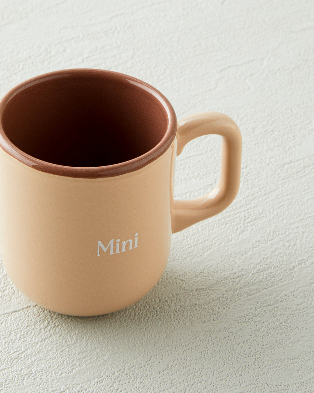 Ceramic 2 pcs Mug 150-230 ml Cream - Brown (view 5)