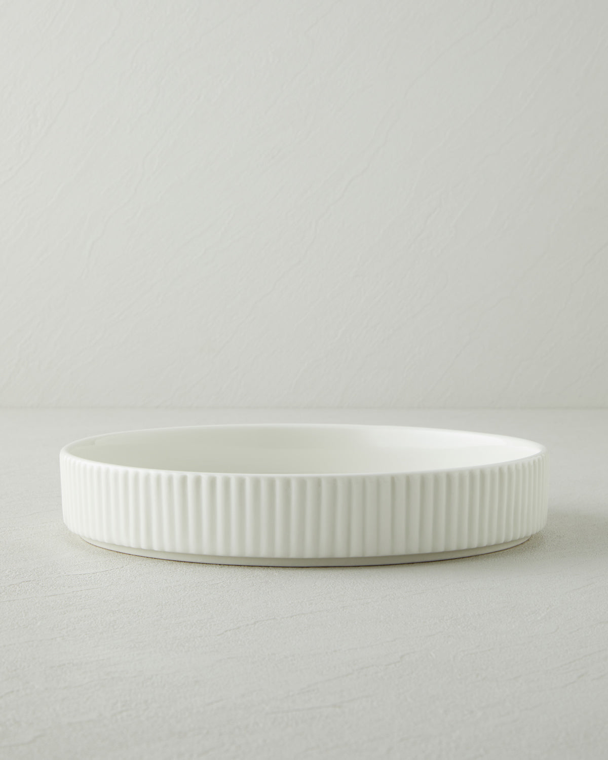 Lunara Porcelain Salad Bowl 24 cm White