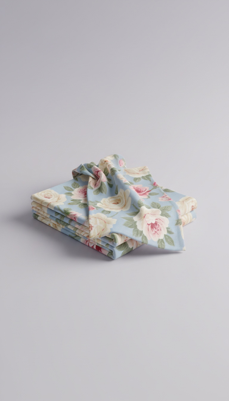 Wild Rose Floral tea towel set