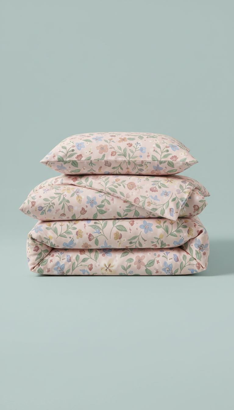 Petal Pink Garden duvet cover set